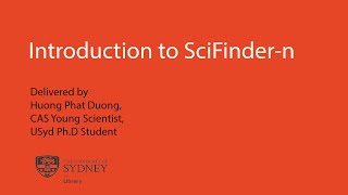 Introduction to SciFindern [upl. by Chucho]