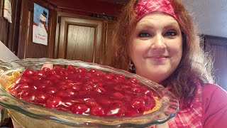 EASY CHERRY CHEESECAKE 🍒🍒 NOT KETO [upl. by Storm]