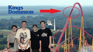 MOST INTENSE COASTER  Kings Dominion Vlog  Brits USofAura trip 2024  Day 3 [upl. by Arraeic]