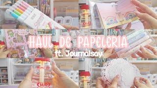 Haul de papelería ft JournalSay 🌷🤍 [upl. by Aires916]