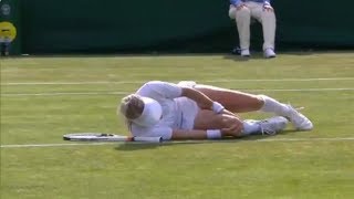 Serious Knee Injury Ends Bethanie Mattek Sands’s Wimbledon 2017 News Today [upl. by Fidelia]