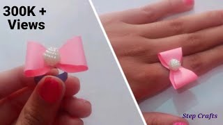 How To Make Beautiful Paper Ring In Very Easy Steps  DIY Beautiful Paper Ring  Paper Ring  Crafts [upl. by Steele]