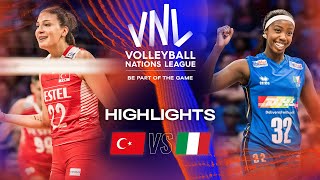 🇹🇷 TUR vs 🇮🇹 ITA  Highlights Quarter Finals  Womens VNL 2023 [upl. by Hpesoy996]