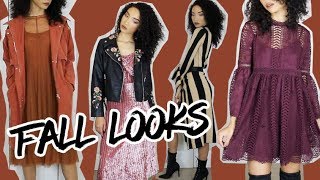 FALL TRYON HAUL  Dressy Outfits ft ChicWish [upl. by Carny]