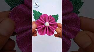 Beautiful Flower Making Ideas  Diy Glitter Paper Flower CraftsShorts [upl. by Tomkiel]