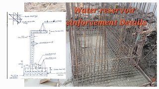 Water reservoir Reinforcement Details [upl. by Zendah332]