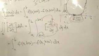 Line Integral  proof of Greens Theorem pt2 [upl. by Toomay]