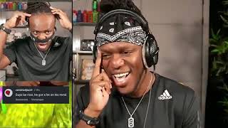 KSI reacts to quotForeheadquot song [upl. by Naicul]