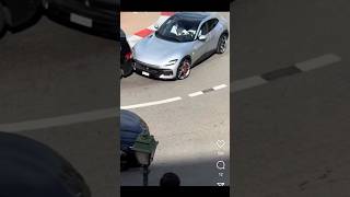 Charles LECLERC crash in MONACO with Purosangue charlesleclerc ferrari monaco purosangue [upl. by Nyrrad]