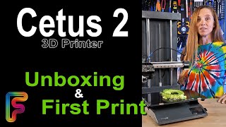 Cetus 2 3D Printer  Unboxing and 1st Print [upl. by Mirelle]