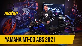 YAMAHA MT03 ABS 2021 CONHEÇA TODOS OS DETALHES [upl. by Bernard429]