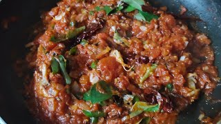 Thakkali Vengayam Chutney Recipe in tamil PapuViews [upl. by Nowed]