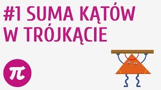 Suma kątów w trójkącie 1  Trójkąty [upl. by Montford]