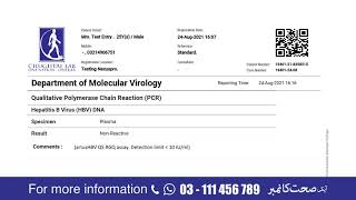 Interpreting HBV DNA PCR Qualitative test [upl. by Borroff]