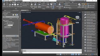 Autocad Plant 3d example project 1 [upl. by Ecineg]