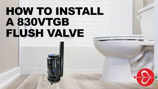 How to Install Fluidmasters 830VTGB Dual Flush Valve for Glacier Bay 1 Piece Toilets [upl. by Suzann39]