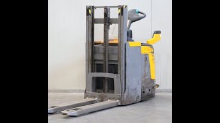 Jungheinrich ERD 220 2016 electric stand on pallet truck lifting capacity 2000 kg [upl. by Yelyac]