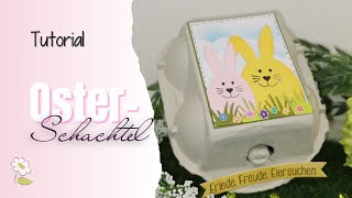 8 Tage Ostern  Tutorial  Tag 6  Eierschachtel österlich gestaltet [upl. by Wilton]