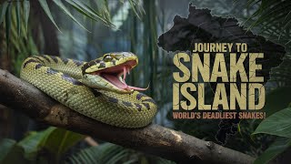 Journey to Snake Island Meet the Deadliest Snakes on Earth  Golden Lancehead Viper [upl. by Aramoj75]