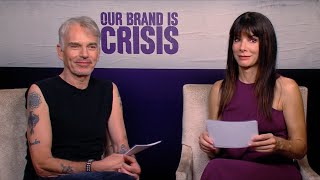 Our Brand Is Crisis  Fan Questions with Sandra Bullock and Billy Bob Thornton HD [upl. by Erbas]