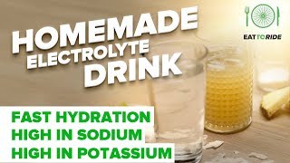 Cyclists and Hydration  Homemade Electrolyte Drink [upl. by Eddina69]