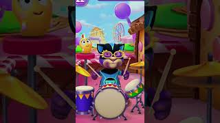 My talking tom playing baraban😛pubgmobile funny angelaplying talkingtom shorts trendingshorts [upl. by Halla]