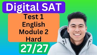 Digital SAT New Bluebook Practice Test 1 Reading amp Writing Module 2 HARD  Detailed Walkthrough [upl. by Drugi]