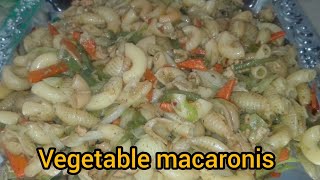 Vegetable Macaroni  easy quick and tasty macaroni  how to make tasty macaroni [upl. by Enoed543]