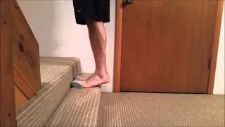 Plantar Fasciitis Exercise Heel Raise High Load Strengthening [upl. by Zampardi]