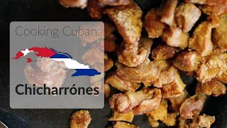 Cooking Cuban  Chicharrónes Fried pork rinds [upl. by Screens]