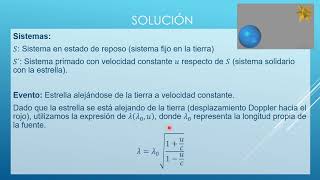 Efecto Doppler relativista Una estrella se aleja de Tierra ¿Cuál cambio observado en long de onda [upl. by Noirrad51]