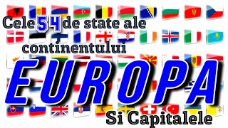 ȚĂRILE DIN CONTINENTUL EUROPA ȘI CAPITALELE  capitalsofcountries europa states [upl. by Pettit]