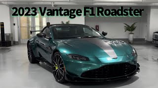 2023 Aston Martin Vantage Roadster F1 Edition  Revs  Walkaround in HD [upl. by Arhaz]