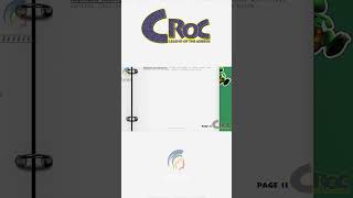 Croc Game Design Document croctober retrogaming croclegendofthegobbos [upl. by Kier]