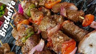 Excellente recette des brochettes de viande de bœuf [upl. by Langelo]