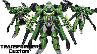 Transformers Custom Crosshairs Deluxe Age of Extinction Studio Series Figure Review [upl. by Enaamuj]