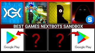 Top 6 New Best Nextbots Sandbox Games on PlayStore You Must Play [upl. by Emmit]