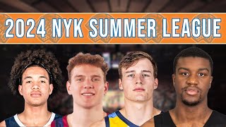 2024 NYK SUMMER LEAGUE PREVIEW  PACOME THE REAL DEAL  KOLEK VS ROKAS  BACKUP CENTER [upl. by Aria]