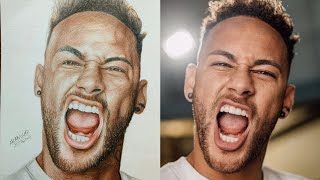 drawing Neymar Jr coloured pencil just art [upl. by Nancy]