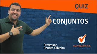 Quiz de CONJUNTOS  Matemática e Raciocínio Lógico para Concursos e Vestibulares [upl. by Sheepshanks]