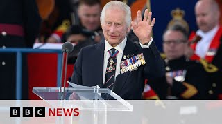 King Charles leads tributes at DDay 80th anniversary  BBC News [upl. by Cohbath576]