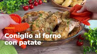 Coniglio al forno con le patate ricetta della TRADIZIONE facile e perfetta [upl. by Alfy]