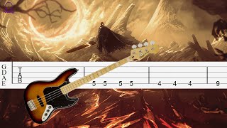 Berserk  OP  Inferno Bass Tabs Tutorial [upl. by Adah]