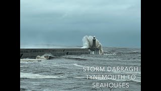 Storm Darragh  Tynemouth to Seahouses  North Tyneside amp Northumberland Coast [upl. by Punak768]