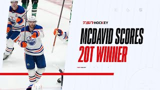 Must See McDavid scores winner just 32 seconds into doubleOT to lift Oilers in Game 1 [upl. by Prima213]