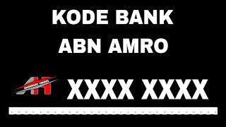 Kode Bank ABN Amro 2024 [upl. by Garlan]