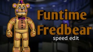 Speed Edit  Funtime Fredbear [upl. by Euqirdor]