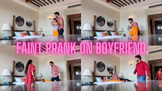 FAINT PRANK ON BOYFRIEND😱 prank youtube [upl. by Baerman627]