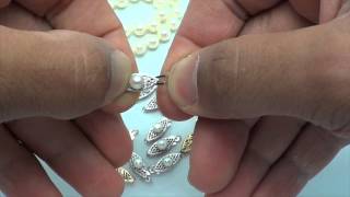 How to use Fish Hook Clasps in Pearl Necklaces [upl. by Rekyr]