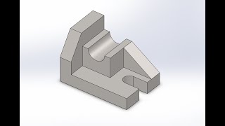 SolidWorks pour débutants PART 3  modélisation dune pièce mécanique et cotation [upl. by Ydnys]